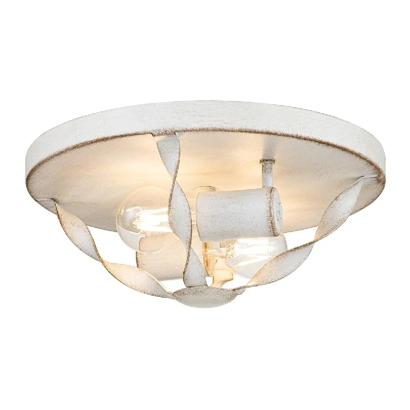 Metal Floor Lamp with a Matte Black Finish for a Sleek LookQuoizel Bradbury 2 Light Antique White Ceiling Flush