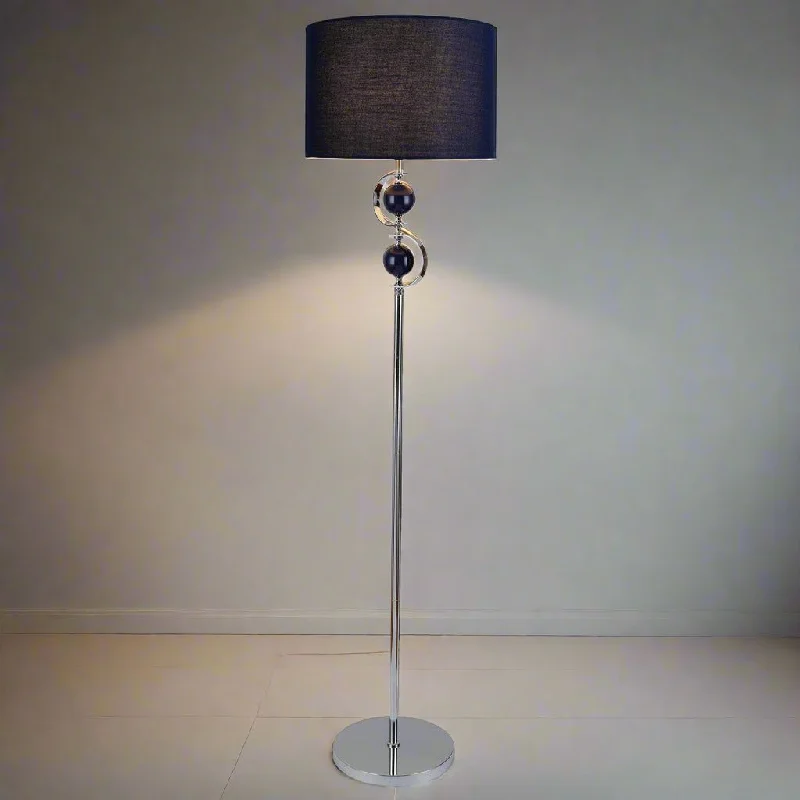 Fabric Floor Lamp with a Linen Shade for a Relaxed AestheticLucy Chic Metal Floor Lamp - Navy Blue or White Linen Shade, 1600mm High, PL0159 Fabric Floor Lamp with a Linen Shade for a Relaxed AestheticLucy Chic Metal Floor Lamp - Navy Blue or White Linen Shade, 1600mm High, PL0159