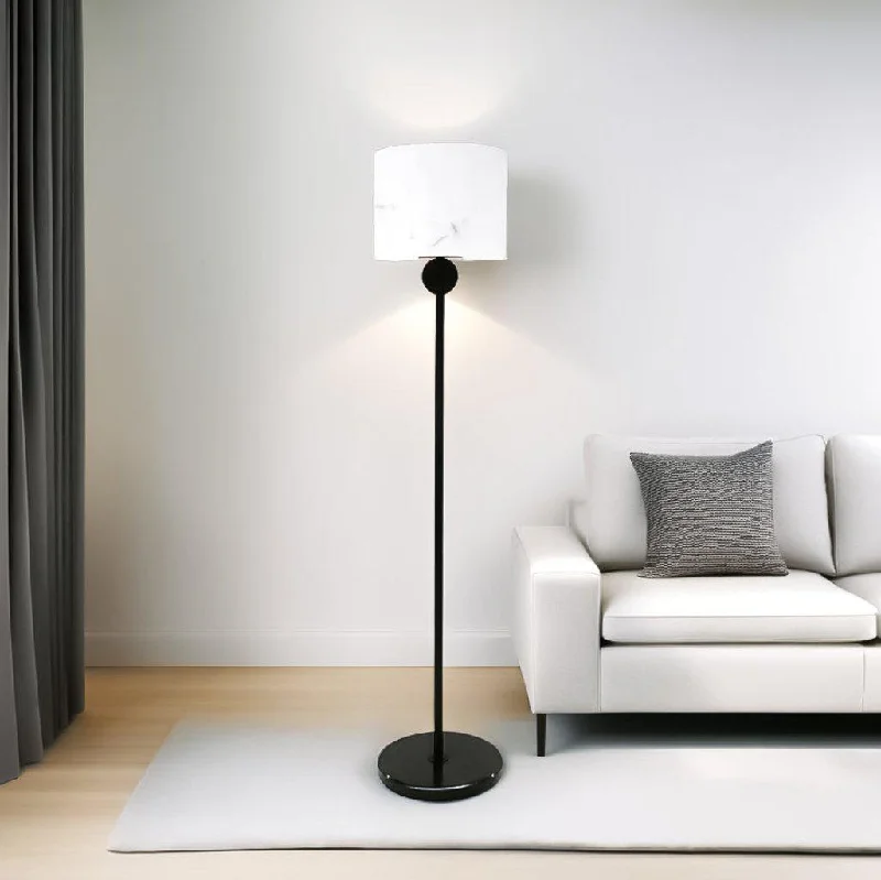 Metal Floor Lamp with a Matte Black Finish for a Sleek LookSaratoga Floor Lamp in Black or Brass Metal Floor Lamp with a Matte Black Finish for a Sleek LookSaratoga Floor Lamp in Black or Brass