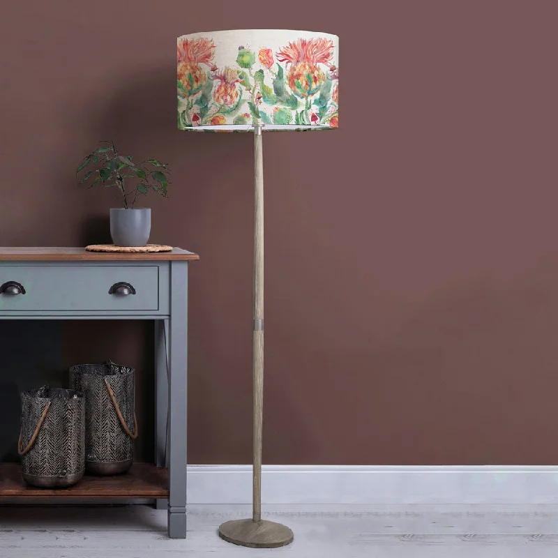 Dimmable Floor Lamp for Adjustable Lighting AmbianceEnchanting Thistle Eva & Solensis Complete Floor Lamp Grey/Marigold