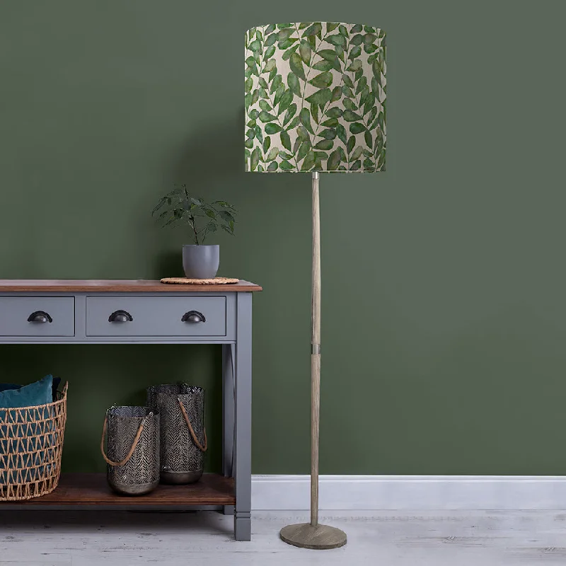 Bohemian Inspired Floor Lamp for Eclectic Home DecorRowan Anna & Solensis Complete Floor Lamp Grey/Apple