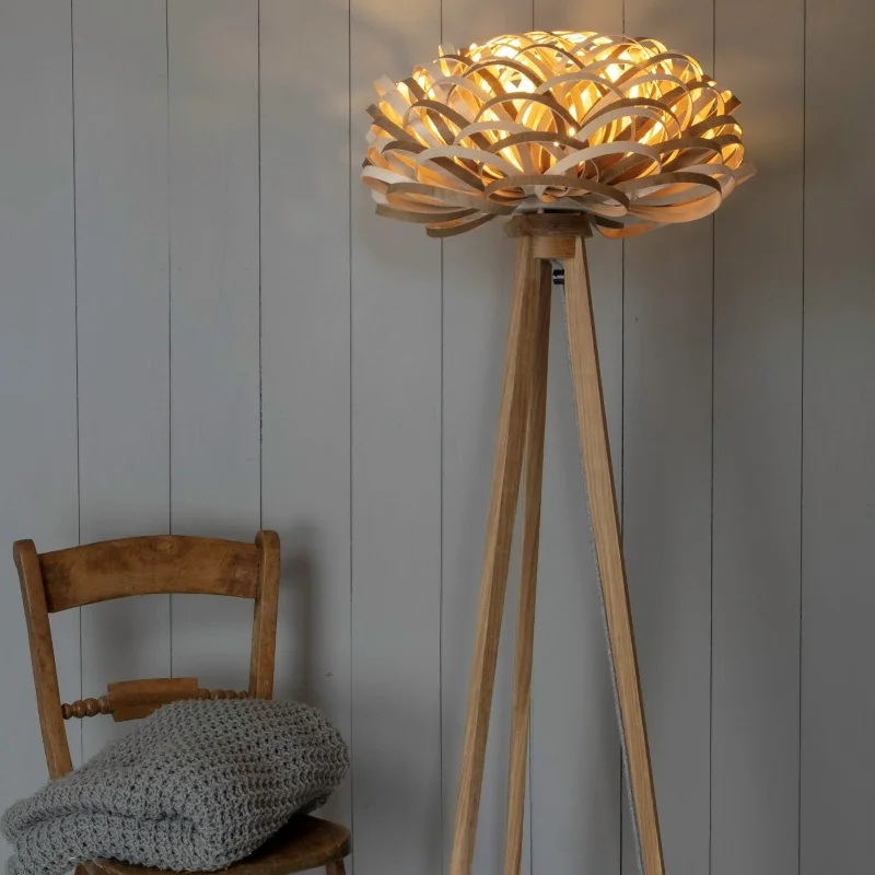Fabric Floor Lamp with a Linen Shade for a Relaxed AestheticStuart Lamble Nest Floor Lamp Fabric Floor Lamp with a Linen Shade for a Relaxed AestheticStuart Lamble Nest Floor Lamp