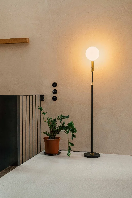 Metal Floor Lamp with a Matte Black Finish for a Sleek LookTala Poise Adjustable Floor Lamp Brass