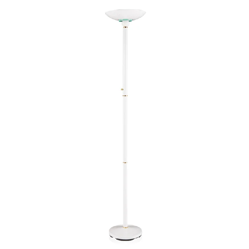 Industrial Style Floor Lamp with Exposed Bulbs for Loft ApartmentsWhite Tall Floor Lamp