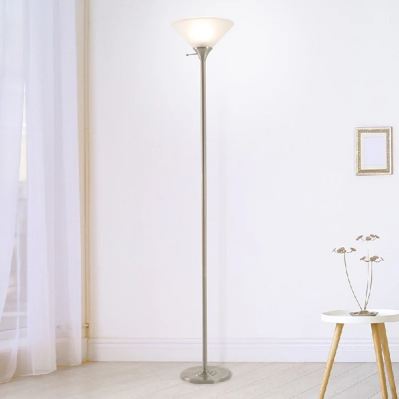 USB Charging Port Floor Lamp for Convenient Device ChargingTorchiere Floor Lamp Frosted Glass Shade-Energy Saving LED Bulb Included-by Windsor Home (Light Bronze) USB Charging Port Floor Lamp for Convenient Device ChargingTorchiere Floor Lamp Frosted Glass Shade-Energy Saving LED Bulb Included-by Windsor Home (Light Bronze)