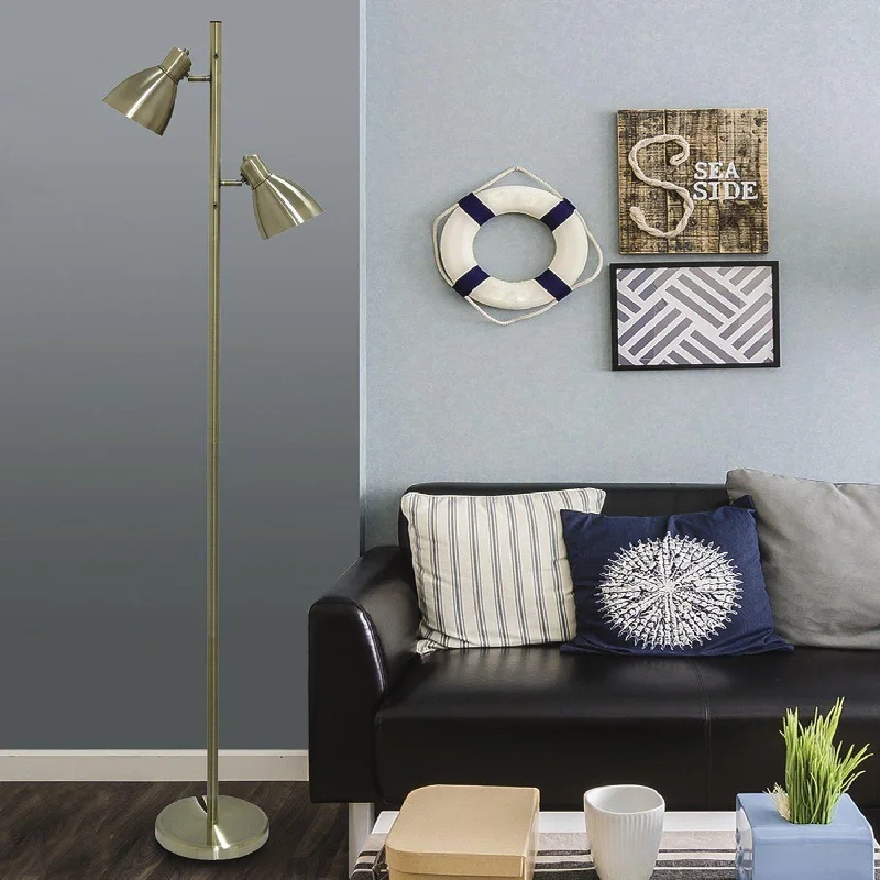 Marble Base Floor Lamp for a Touch of LuxuryTorres Floor Lamp in Antique Brass or Nickel Marble Base Floor Lamp for a Touch of LuxuryTorres Floor Lamp in Antique Brass or Nickel
