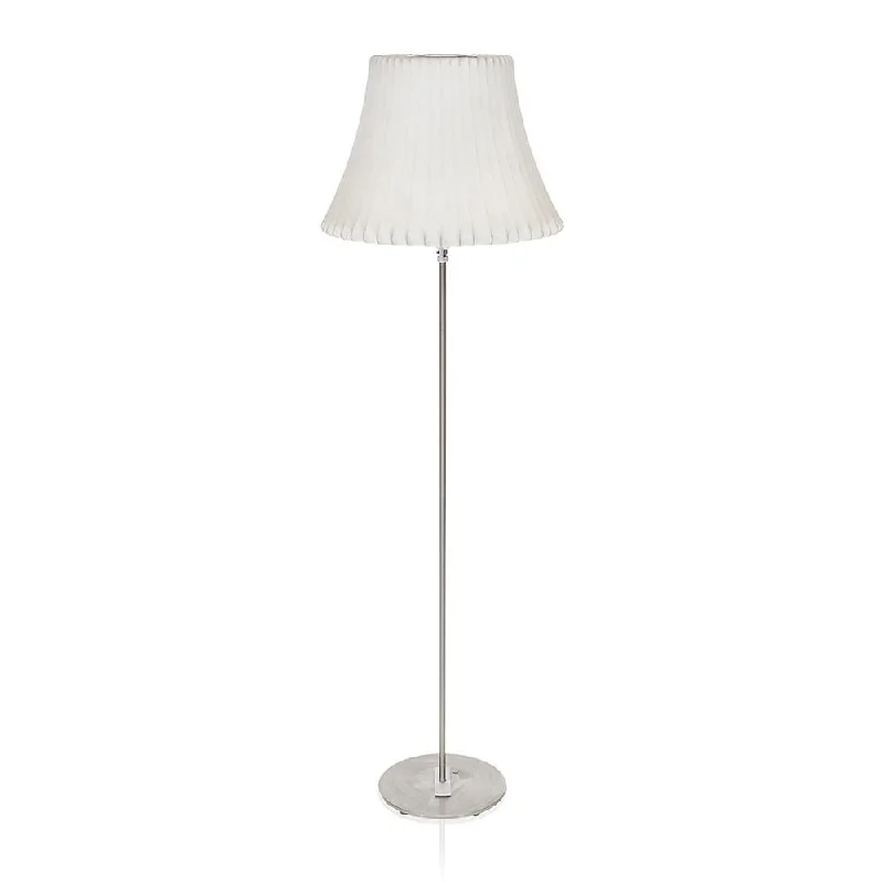 Glass Floor Lamp with Frosted Shades for Soft Diffused LightWhite Floor Lamp