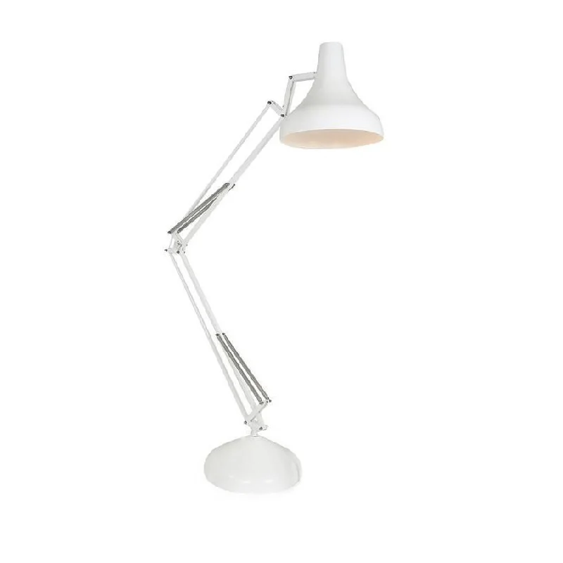 Bohemian Inspired Floor Lamp for Eclectic Home DecorWhite Luxo Floor Lamp