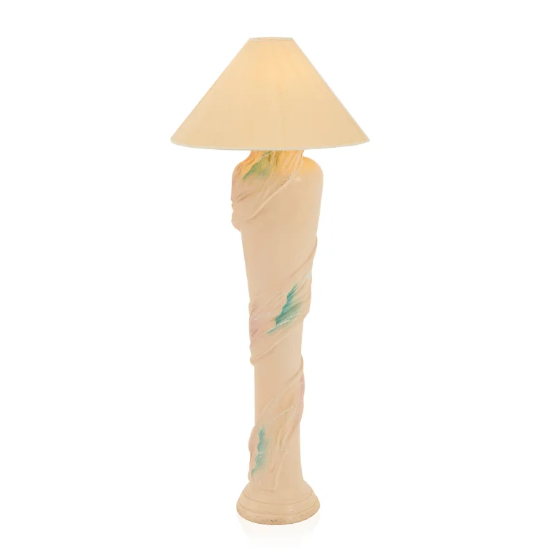 Industrial Style Floor Lamp with Exposed Bulbs for Loft ApartmentsWhite & Turquoise Ceramic Floor Lamp Industrial Style Floor Lamp with Exposed Bulbs for Loft ApartmentsWhite & Turquoise Ceramic Floor Lamp