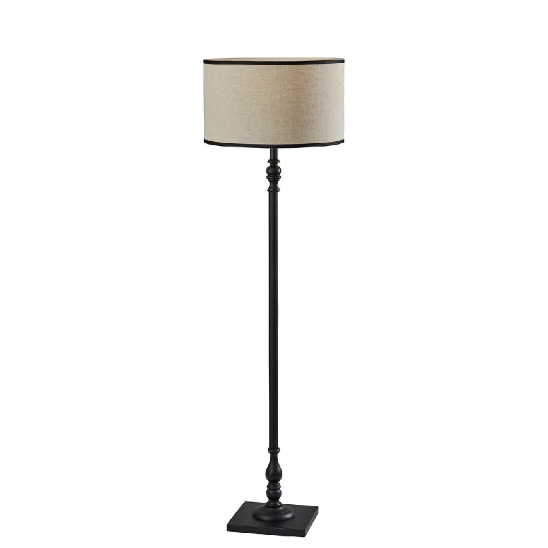 Way Switch Floor Lamp for Multiple Light Intensity LevelsZeek Floor Lamp - Black Wood Way Switch Floor Lamp for Multiple Light Intensity LevelsZeek Floor Lamp - Black Wood