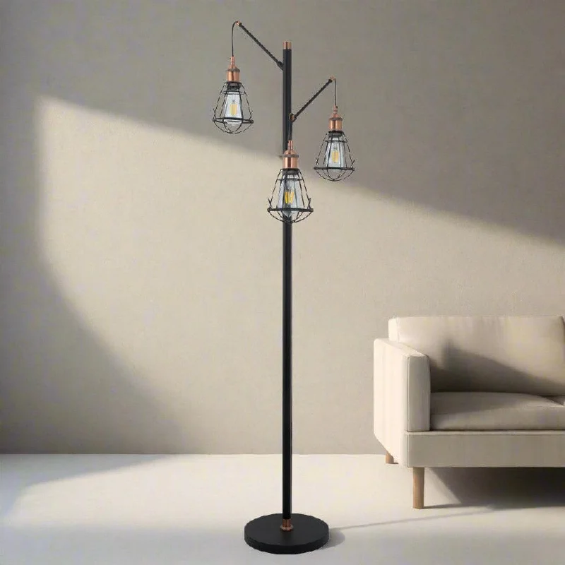 Metal Floor Lamp with a Matte Black Finish for a Sleek LookBrooklyn Contemporary Metal Floor Lamp - Black, 1510mm High, PL0135