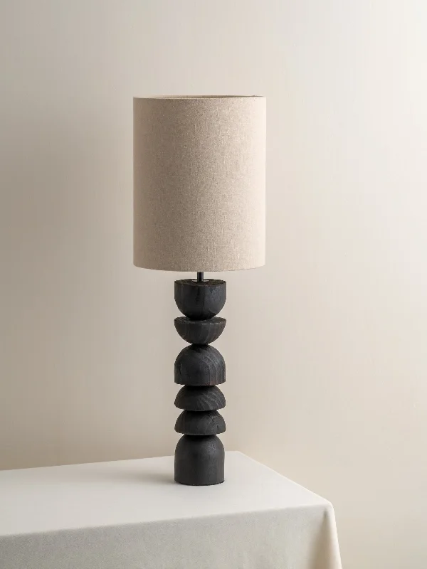 gothic style table lamps with dark finishes for a mysterious lookAska - tall charred wood and natural linen table lamp gothic style table lamps with dark finishes for a mysterious lookAska - tall charred wood and natural linen table lamp