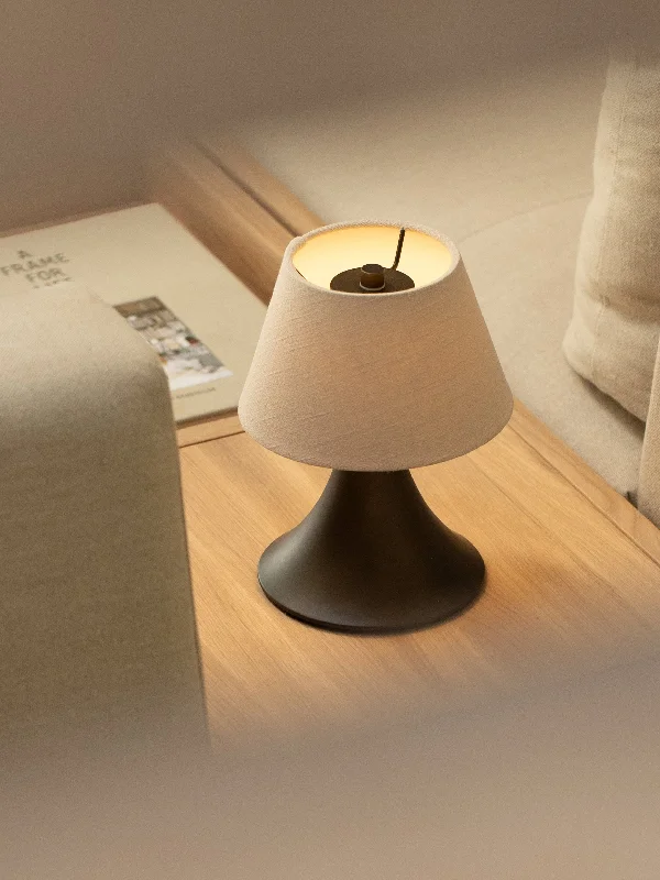 coastal style table lamps with nautical elements for beach housesCenare - bronze and linen rechargeable table lamp coastal style table lamps with nautical elements for beach housesCenare - bronze and linen rechargeable table lamp
