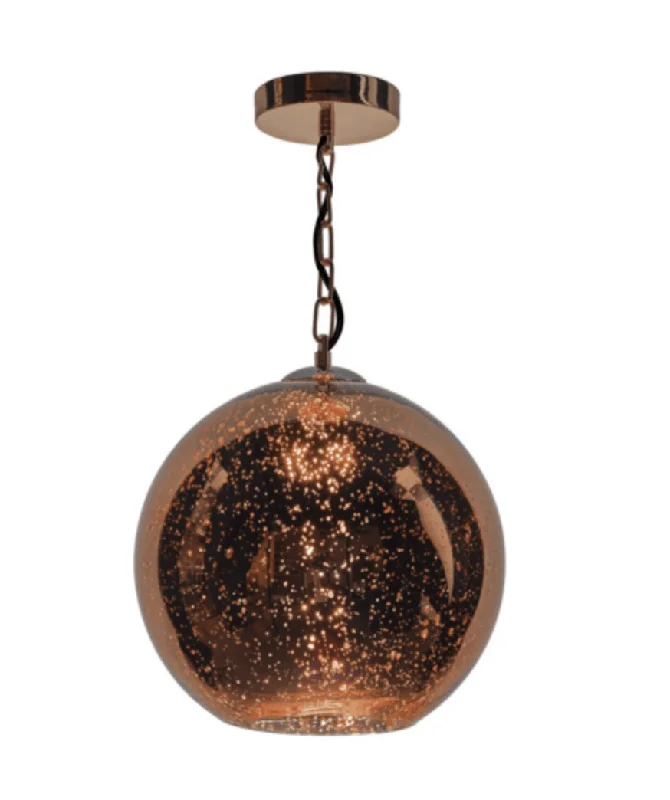 Crystal Ceiling Lights with High - Quality Swarovski CrystalsWidmore Copper and Glass Single Pendant ID - 5711 Crystal Ceiling Lights with High - Quality Swarovski CrystalsWidmore Copper and Glass Single Pendant ID - 5711