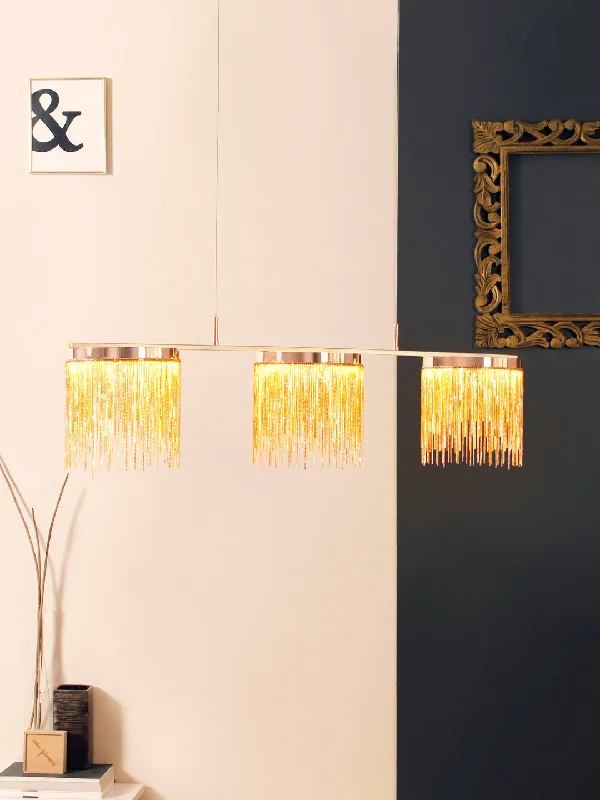 Gothic Ceiling Lights with Dark Metalwork and Pointed ArchesDebina Chain LED 3-Light Pendant Light Gothic Ceiling Lights with Dark Metalwork and Pointed ArchesDebina Chain LED 3-Light Pendant Light