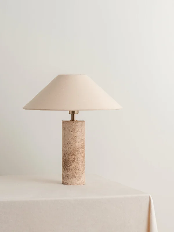 crystal table lamps with dazzling prisms for a glamorous effectDenari - 1 light small brown marble cylinder table lamp crystal table lamps with dazzling prisms for a glamorous effectDenari - 1 light small brown marble cylinder table lamp