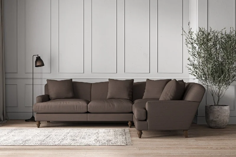 Scandinavian Style Ceiling Lights with Light Wood AccentsDeni Large Right Hand Corner Sofa - Recycled Cotton Mocha Scandinavian Style Ceiling Lights with Light Wood AccentsDeni Large Right Hand Corner Sofa - Recycled Cotton Mocha