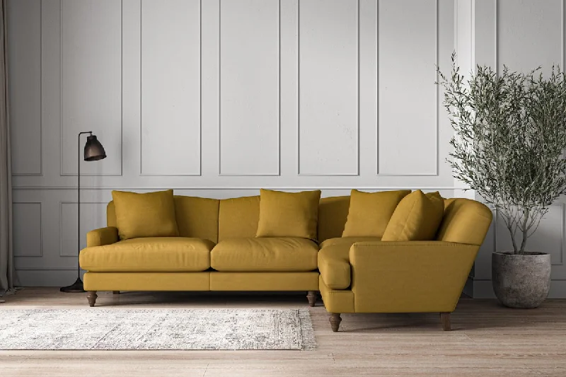 Retro Ceiling Lights Inspired by the 1950s and 1960s DesignDeni Large Right Hand Corner Sofa - Recycled Cotton Ochre Retro Ceiling Lights Inspired by the 1950s and 1960s DesignDeni Large Right Hand Corner Sofa - Recycled Cotton Ochre