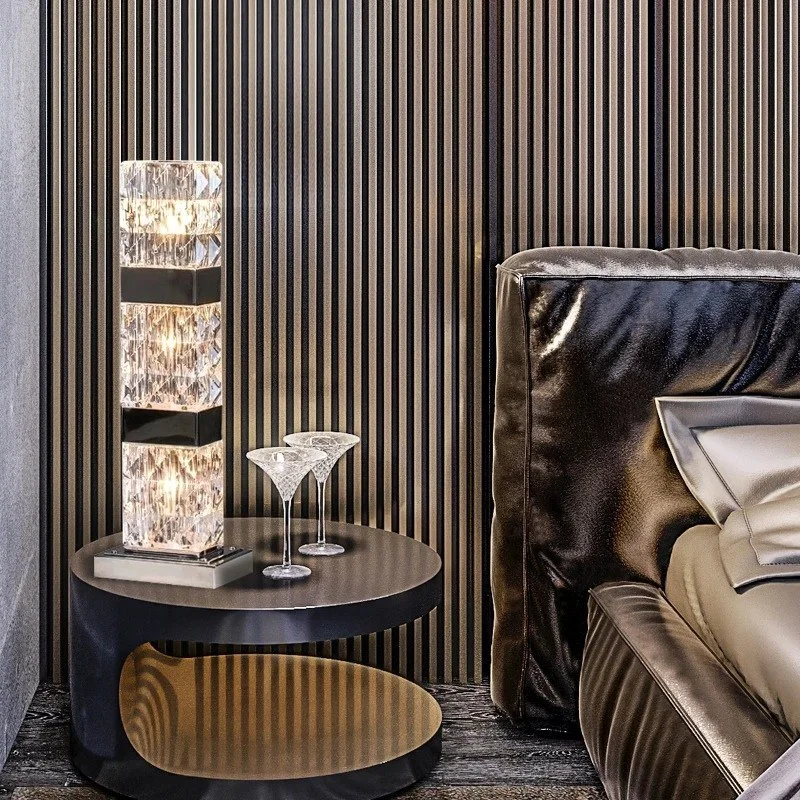 leather table lamps with a distressed texture for a rugged charmEleos Table Lamp