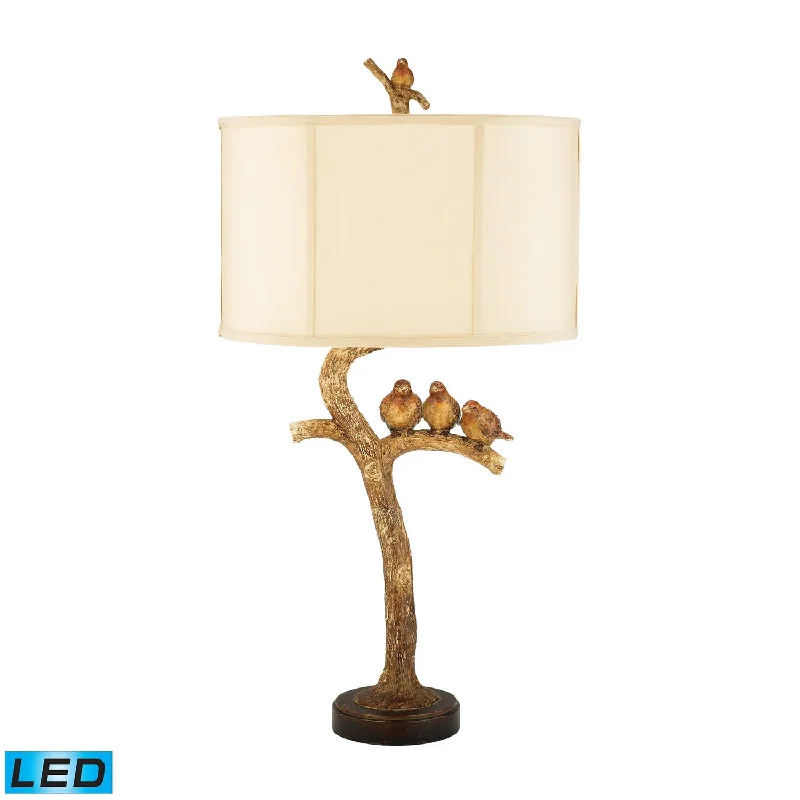 fabric table lamps with a linen shade for a relaxed and breathable lookBird LED Table Lamp