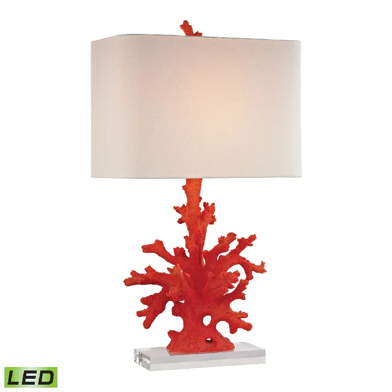 ceramic table lamps with hand painted designs for an artistic touchRed Coral LED Table Lamp ceramic table lamps with hand painted designs for an artistic touchRed Coral LED Table Lamp