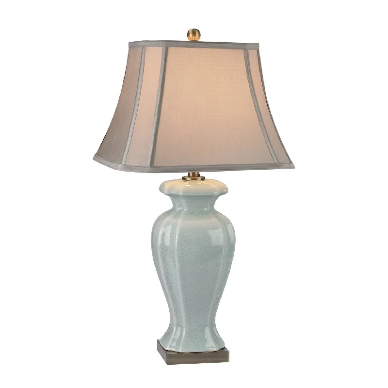 fabric table lamps with a linen shade for a relaxed and breathable lookCeladon Table Lamp
