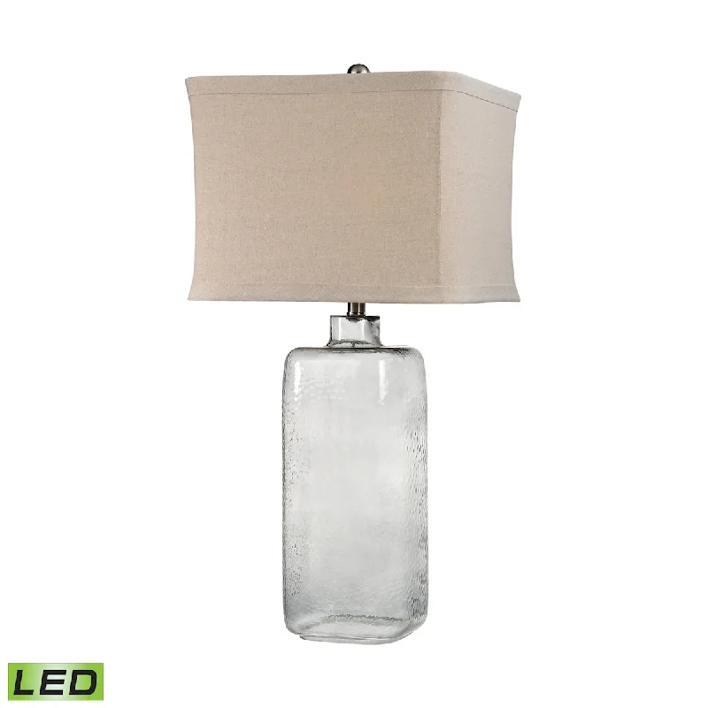 marble table lamps with a luxurious veined pattern for high end decorHammered Glass LED Table Lamp