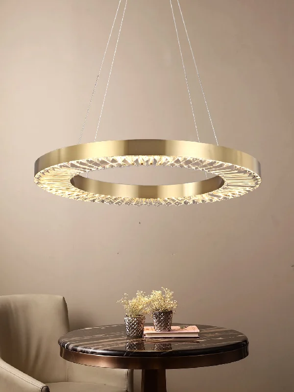Art Deco Ceiling Lights with Geometric Patterns and Metallic FinishesElle 80cm Pendant Light