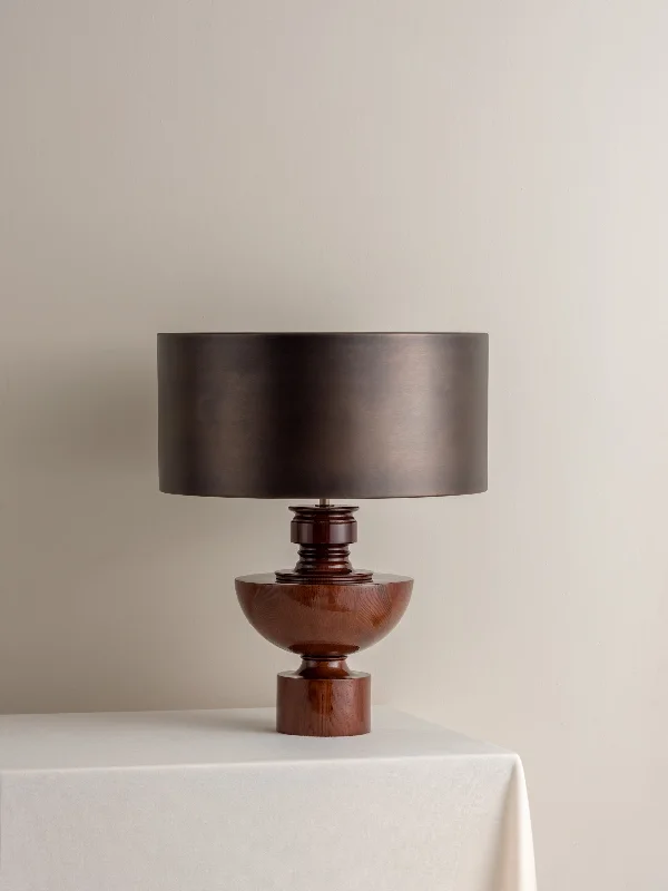 bohemian table lamps with colorful patterns for eclectic bedroomsEditions spun wood lamp with + bronze shade bohemian table lamps with colorful patterns for eclectic bedroomsEditions spun wood lamp with + bronze shade