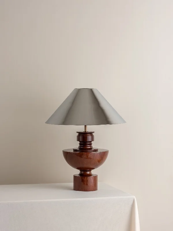 mid century modern table lamps with iconic designs for a stylish studyEditions spun wood lamp with + chrome shade mid century modern table lamps with iconic designs for a stylish studyEditions spun wood lamp with + chrome shade