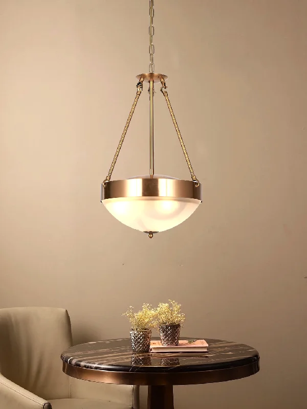 Art Deco Ceiling Lights with Geometric Patterns and Metallic FinishesEllin 30cm Pendant Light