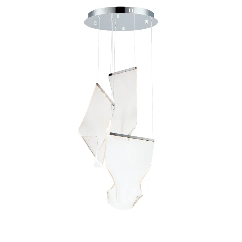 Victorian - Inspired Ceiling Lights with Ornate Crystal ChandeliersRinkle LED Pendant