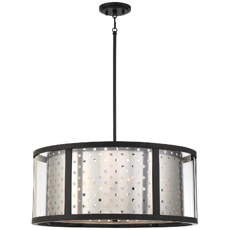 Indian - Themed Ceiling Lights with Intricate Filigree and Mirror WorkEurofase Grado 6-Light Pendant Indian - Themed Ceiling Lights with Intricate Filigree and Mirror WorkEurofase Grado 6-Light Pendant