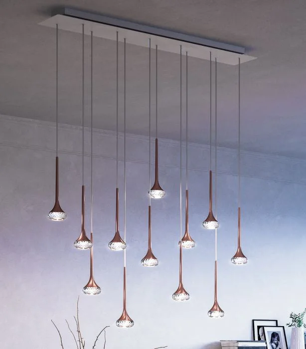 Metal Ceiling Lights in Brass, Copper, Stainless Steel, and IronFairy Linear 12 Light Canopy Light With Cut Glass Diffusers Metal Ceiling Lights in Brass, Copper, Stainless Steel, and IronFairy Linear 12 Light Canopy Light With Cut Glass Diffusers