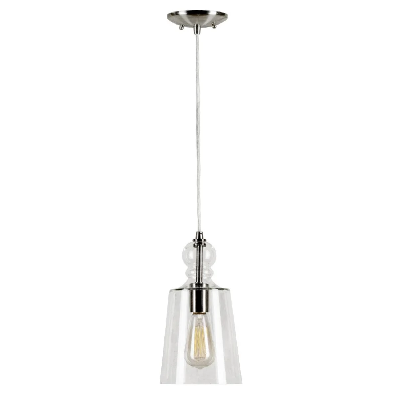 Glass Ceiling Lights with Frosted, Colored, or Etched GlassOne Light Mini Pendant