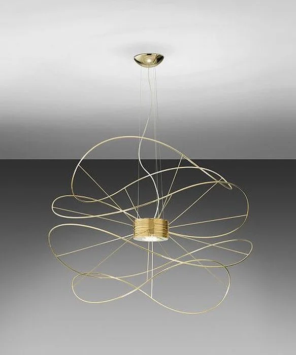 Gothic Ceiling Lights with Dark Metalwork and Pointed ArchesGold-Plated Hoops Sp4 Led Pendant Light From Axo Light Gothic Ceiling Lights with Dark Metalwork and Pointed ArchesGold-Plated Hoops Sp4 Led Pendant Light From Axo Light