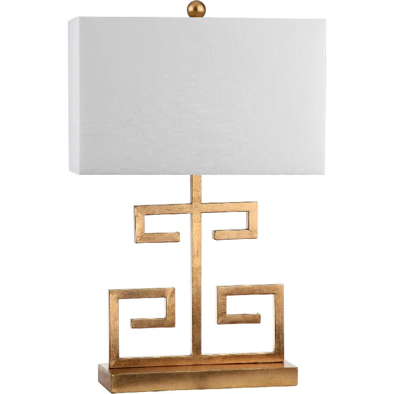 wooden table lamps with natural grain for a warm and organic feelGreek Table Lamp Gold (Set of 2)