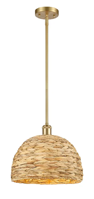 Chinese - Style Ceiling Lights with Red Lantern - Inspired DesignsInnovations Downtown Urban 516-1S-SG-RBD-12-NAT Pendant Light - Satin Gold Chinese - Style Ceiling Lights with Red Lantern - Inspired DesignsInnovations Downtown Urban 516-1S-SG-RBD-12-NAT Pendant Light - Satin Gold