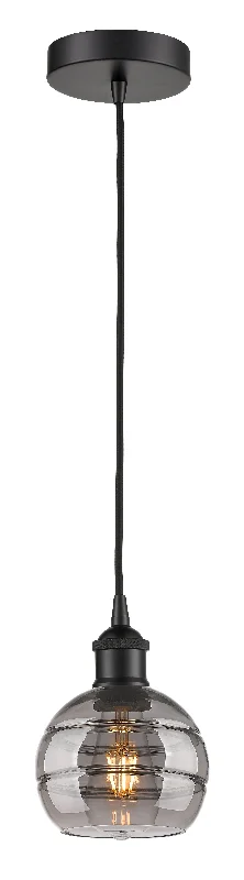 Moroccan Ceiling Lights with Colorful Stained Glass and Geometric CarvingsInnovations Lighting 616-1P-BK-G556-6SM  Edison Pendant Light Matte Black