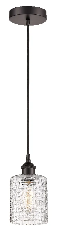 Retro Ceiling Lights Inspired by the 1950s and 1960s DesignInnovations Lighting 616-1P-OB-G112C-5CL  Edison Pendant Light Oil Rubbed Bronze