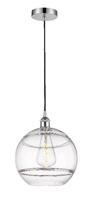 Contemporary Ceiling Lights with Unique, Abstract ShapesInnovations Lighting 616-1P-PC-G556-12CL  Edison Pendant Light Polished Chrome