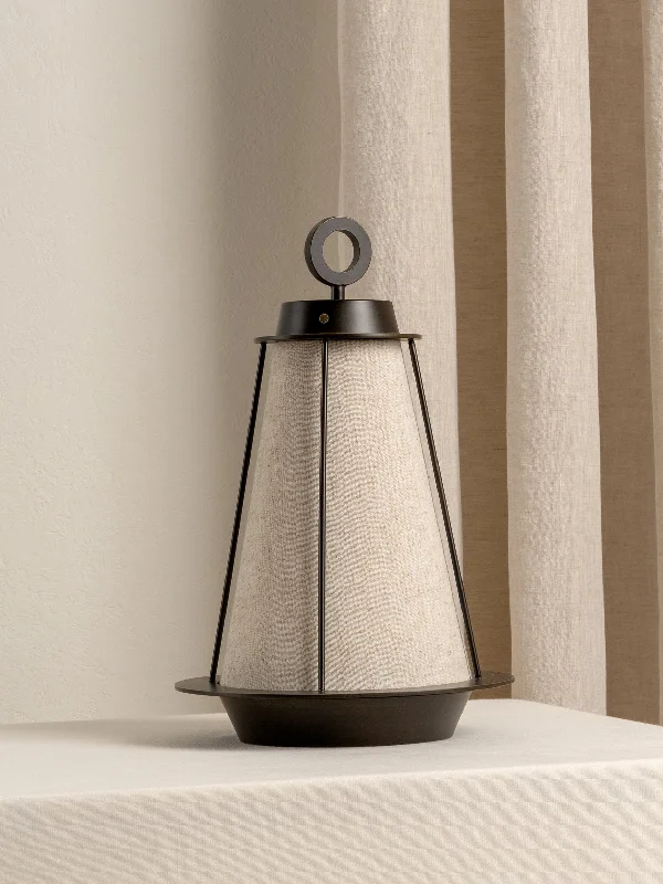 modern minimalist table lamps for contemporary living roomsLanterna - bronze and linen rechargeable table lamp modern minimalist table lamps for contemporary living roomsLanterna - bronze and linen rechargeable table lamp