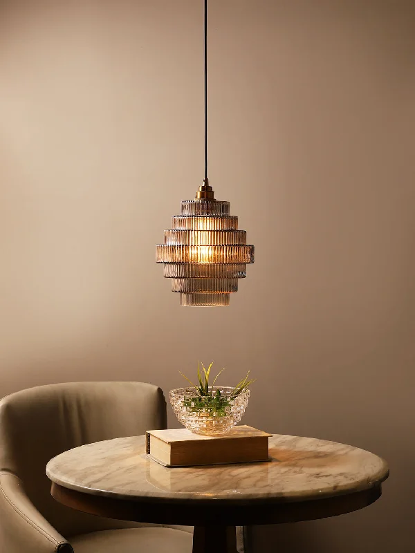 Bohemian Ceiling Lights with Beads, Tassels, and Colorful GlassLeila Smoky Pendant Light Bohemian Ceiling Lights with Beads, Tassels, and Colorful GlassLeila Smoky Pendant Light