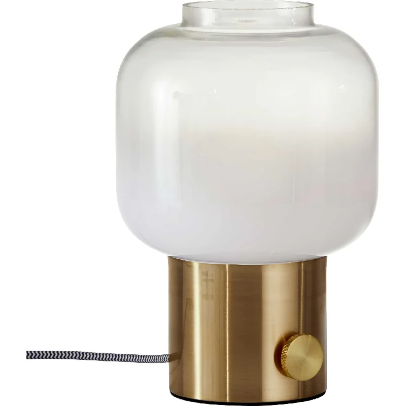 leather table lamps with a distressed texture for a rugged charmLens Table Lamp Brass leather table lamps with a distressed texture for a rugged charmLens Table Lamp Brass