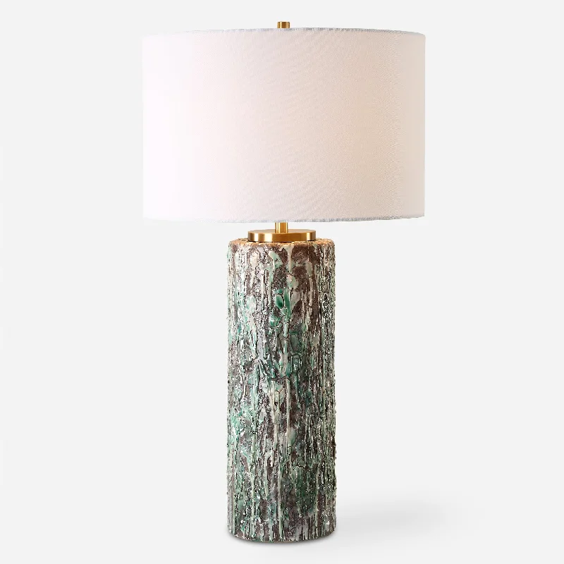 art deco table lamps with geometric shapes for a retro touchMeltdown Ivory Teal Table Lamp art deco table lamps with geometric shapes for a retro touchMeltdown Ivory Teal Table Lamp