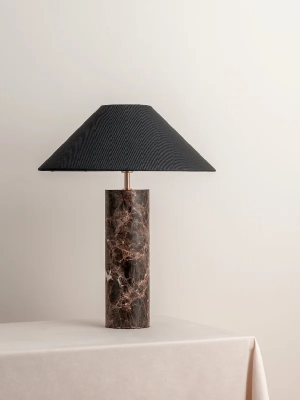 coastal style table lamps with nautical elements for beach housesMorola - 1 light large brown marble cylinder table lamp coastal style table lamps with nautical elements for beach housesMorola - 1 light large brown marble cylinder table lamp