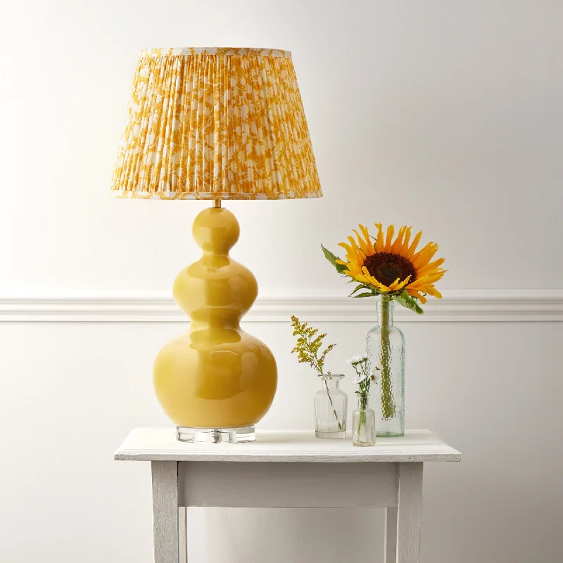 glass table lamps with a frosted surface for soft light diffusionMurphy table lamp in yellow