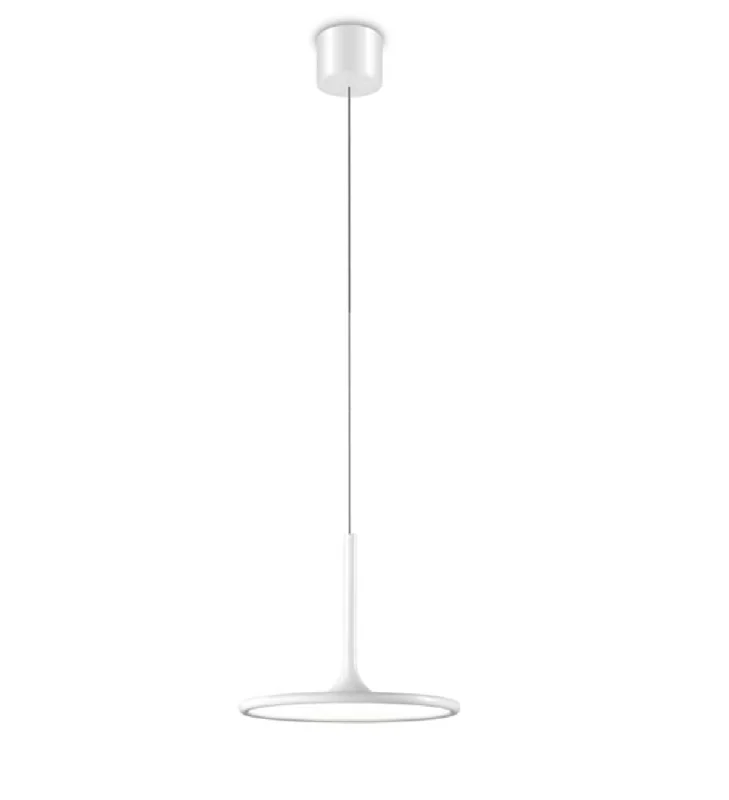 Industrial Style Ceiling Lights with Exposed Bulbs and Metal CagesWanborough White Small LED Single Pendant - ID 7066 Industrial Style Ceiling Lights with Exposed Bulbs and Metal CagesWanborough White Small LED Single Pendant - ID 7066
