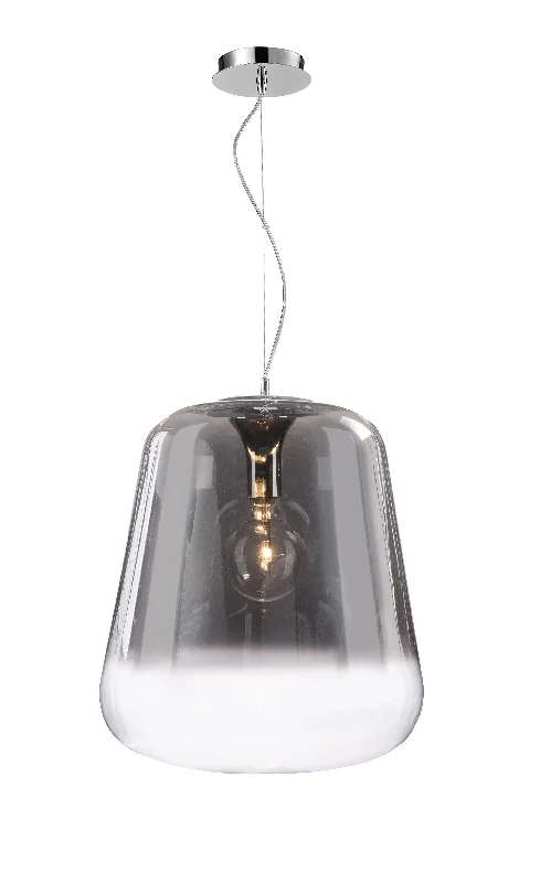 Glass Ceiling Lights with Frosted, Colored, or Etched GlassVerio Gradient Smoked Glass & Chrome Large Pendant 45cm - ID 6997 Glass Ceiling Lights with Frosted, Colored, or Etched GlassVerio Gradient Smoked Glass & Chrome Large Pendant 45cm - ID 6997
