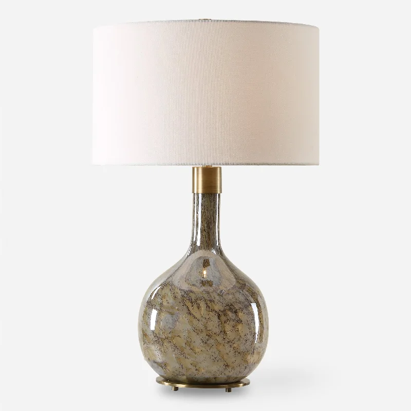 modern minimalist table lamps for contemporary living roomsRhine Brown Glass Table Lamp